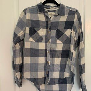 Abercrombie & Fitch Blue Plaid Shirt Size XS